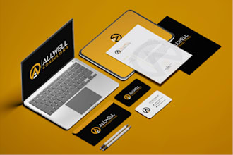 create your brand visual identity and minimalist logo