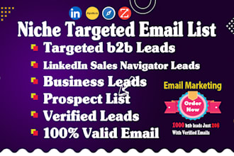 build verified niche targeted email list b2b lead generation