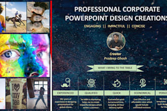 design creative and impactful corporate powerpoint presentations and pitch decks