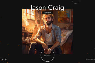 do artist portfolio website design