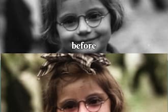 professionaly enhance, colorize, restore, fix old photos