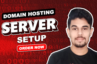 setup your domain and hosting server