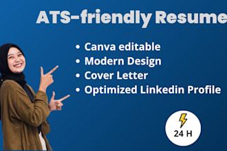 write a professional ats friendly resume and cover letter