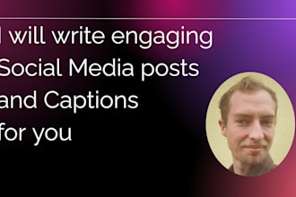 write engaging social media posts and captions