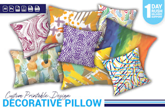 design bed sheet, cushion cover, custom pillows, quilt cover
