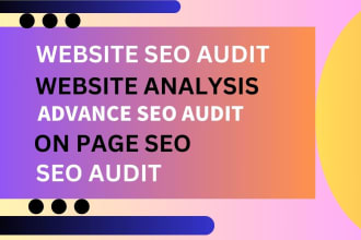 do SEO audit report with an action plan