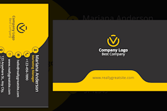 create a luxury professional business card with company logo