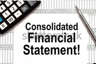 consolidated financial statements from draft accounts