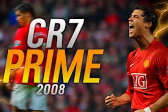 make eye catching football or soccer youtube thumbnails