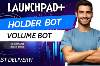 make tg volume,holder bots on sol xrpl meteora pump fun moonshot