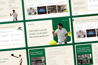 design or redesign a business pitch deck and presentation