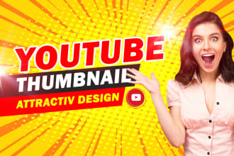 do design youtube thumbnail, channel art, banner and header