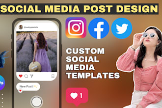 design instagram or social media posts with canva and photoshop