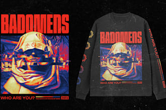 design custom band merch t shirt for metal and hardcore bands