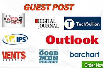 do guest post on outlook india, tech bullion, and ipsnews