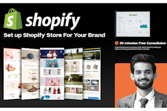 set up shopify store shopify website for your brand