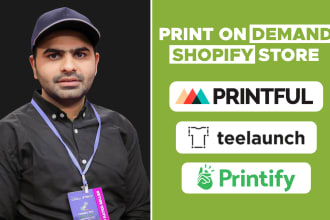 create print on demand shopify store or wordpress store