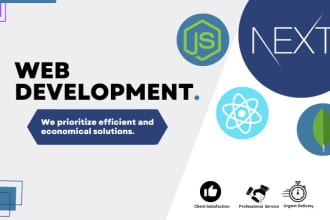 be your full stack web developer using next js, react js
