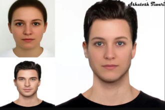 face swap, morph in photoshop in 4 hrs