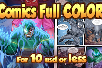 draw a full color comics