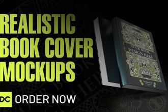 create 50 realistic 3d mockup for book cover and ebook cover