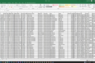 do data entry, data cleaning, excel data split, and data marge