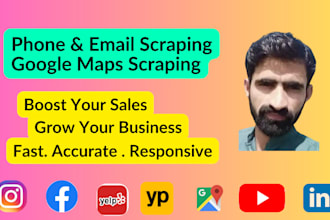 do google maps scraping, email and phone scraping