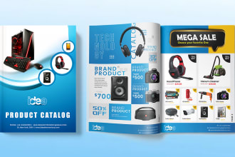 design product catalog, lookbook or magazine