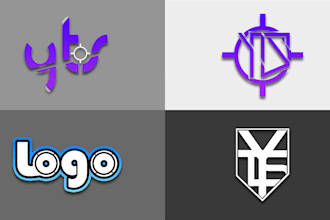 create lettermark logo design for gaming and commercial brands