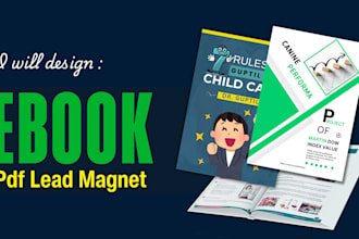 design professional PDF lead magnet, ebook, workbook and pdf design