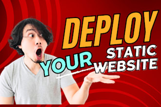 deploy your static website on netlify,github