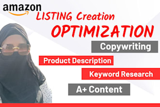 do SEO amazon listing optimization, copywriting fba product descriptions