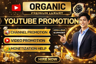 organic youtube promotion for monetisation, channel SEO
