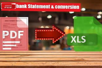 convert pdf bank statement to excel and word