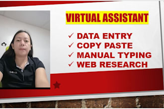 do data entry, copy paste, manual typing, and web research