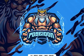 design amazing gaming logo for discord, twitch, fivem, esport