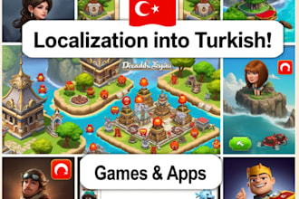 localize and translate your video game or app into turkish