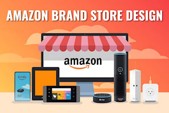 create stunning amazon brand store or amazon storefront