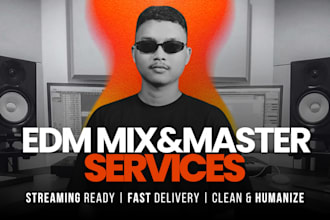 professionally pitch correct, mix and master your edm song