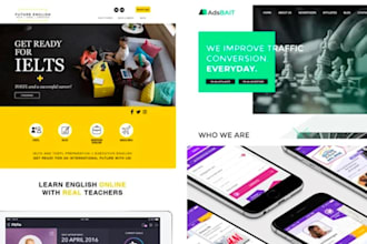 build responsive wordpress website design, redesign , landing page, sales funnel