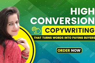 be your conversion copywriter for sales copywriting