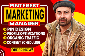 be professional pinterest manager optimized pins boards with SEO
