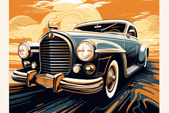 draw your amazing portrait of a beautiful car
