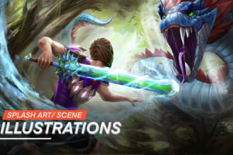 make awesome splash art and fantasy illustration