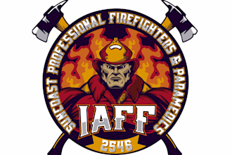 design unique and creative  firefighter logo