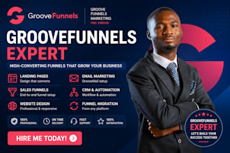 design groove funnels, landing page, groove pages, groove kart, groove cm