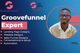design groove funnels, landing page, groove pages, groove kart, groove cm