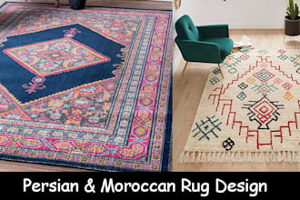 design moroccan and persian style rugs and carpet design