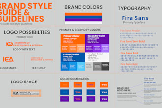 do a premium brand style guide  for your company or brand