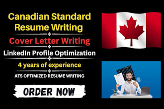 write you a canada style reesume and cover letter